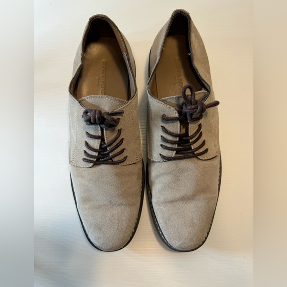Men’s Banana Republic Tan Suede Leather Brown Lace Casual Dress Shoe size 9 - Picture 6 of 13